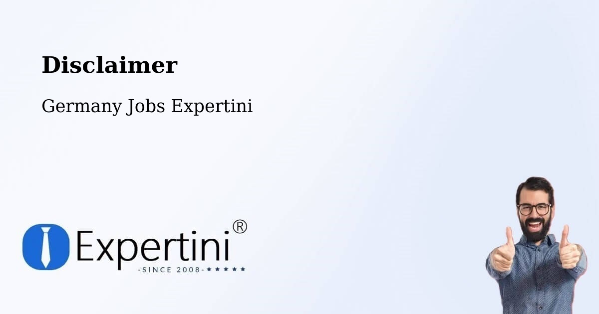 Disclaimer – Cottbus - Germany Jobs Expertini